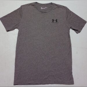 Under Armour Men's Heather Gray Short Sleeve Tee, Size S